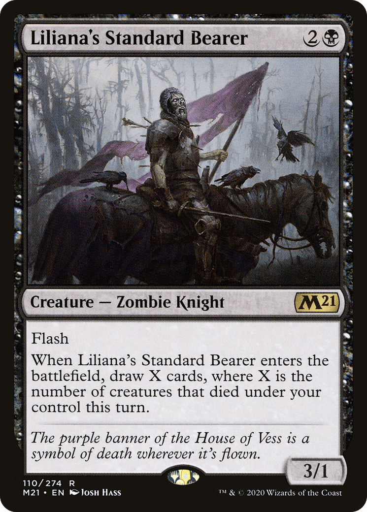 Liliana's Standard Bearer [Core Set 2021] Foil