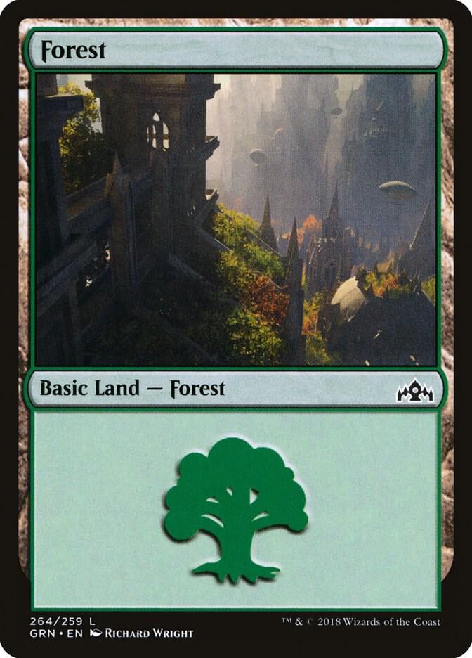 Forest 264/259 (Guilds of Ravnica)  - Foil