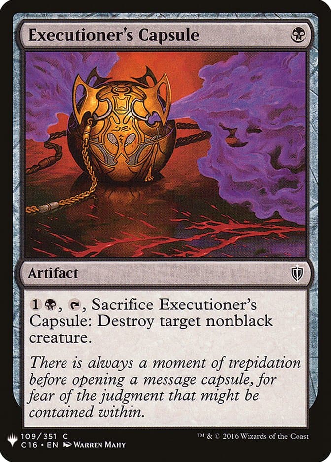 Executioner's Capsule |  (C16-109) [The List]