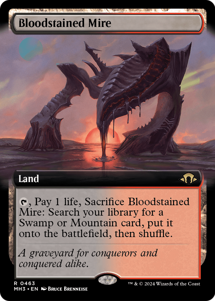 Bloodstained Mire (Extended Art) [Modern Horizons 3] Foil
