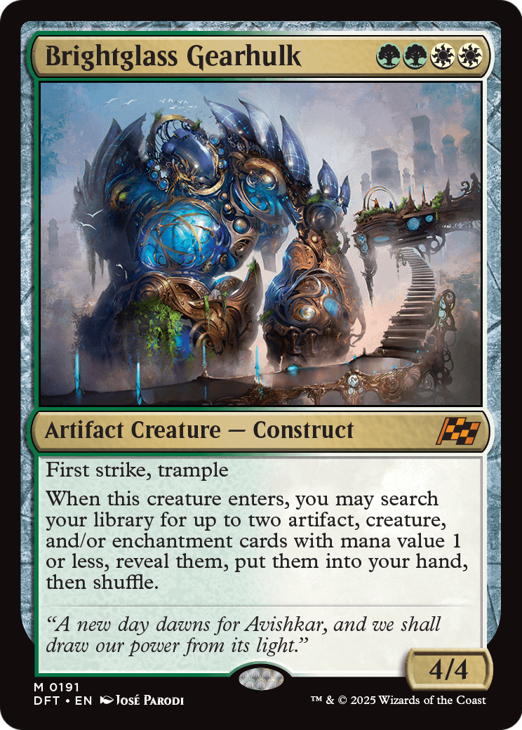 Brightglass Gearhulk |  Foil (191) [Aetherdrift]