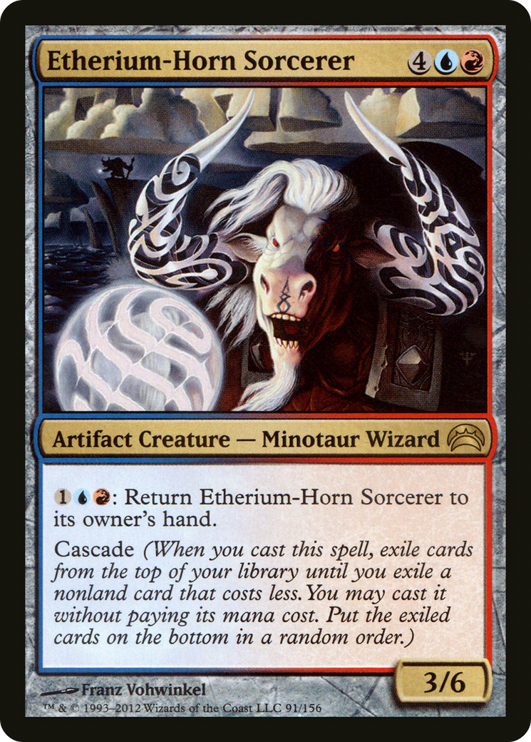 Etherium-Horn Sorcerer (091) [Planechase 2012]  Foil