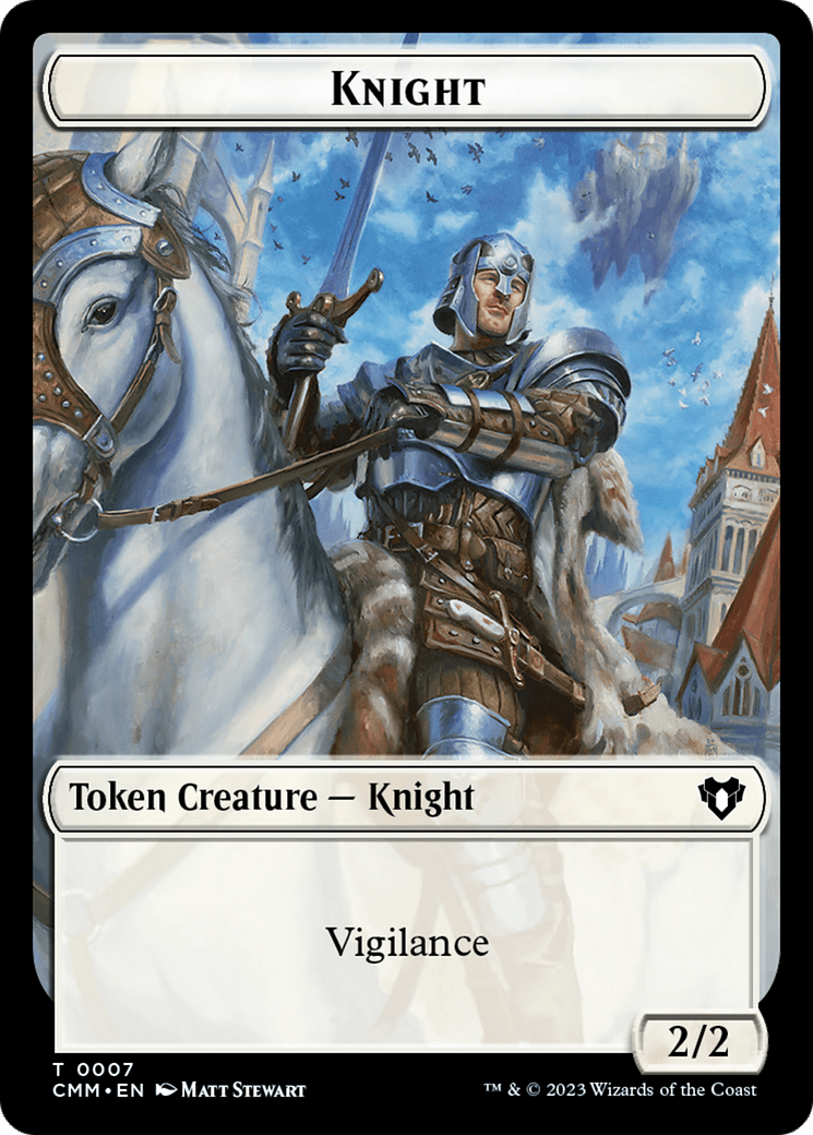 Knight (TCMM-007) - Commander Masters Tokens Foil