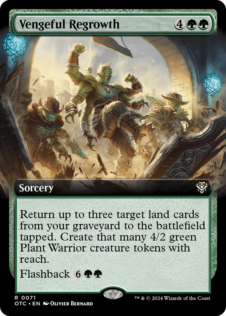 Vengeful Regrowth (Extended Art) [Outlaws of Thunder Junction Commander]