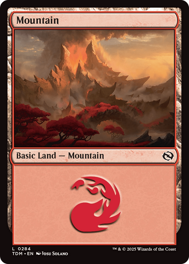 Mountain (0284) (284) [Tarkir: Dragonstorm]  Foil