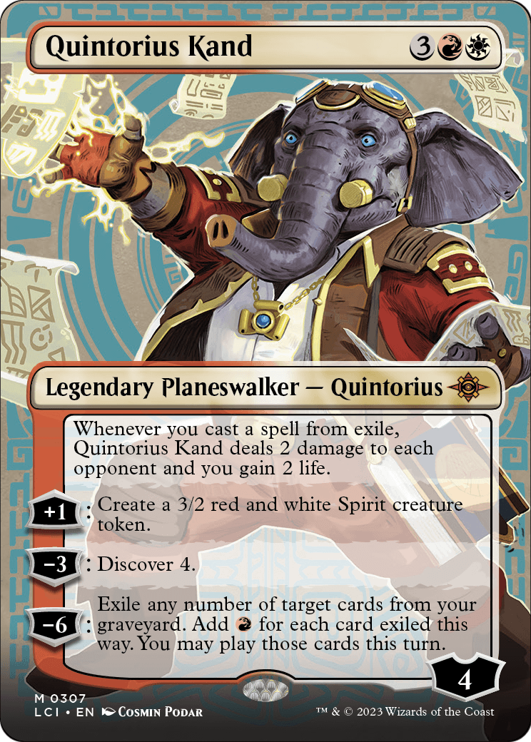 Quintorius Kand (0307) (Borderless) [The Lost Caverns of Ixalan] Foil