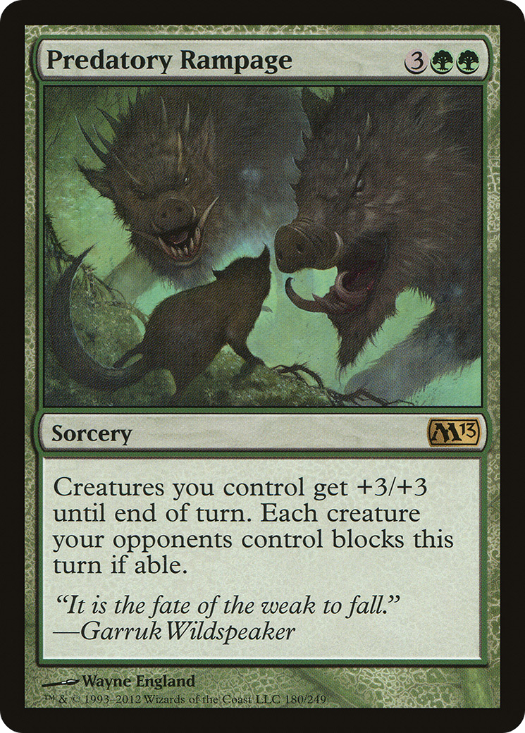 Predatory Rampage [Magic 2013] Foil