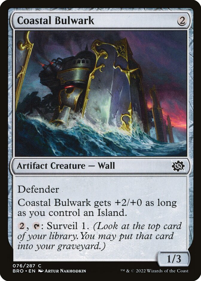 Coastal Bulwark 76/287 (The Brothers' War)  - Foil