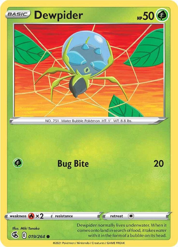 Dewpider 019/264 (SWSH08: Fusion Strike) 