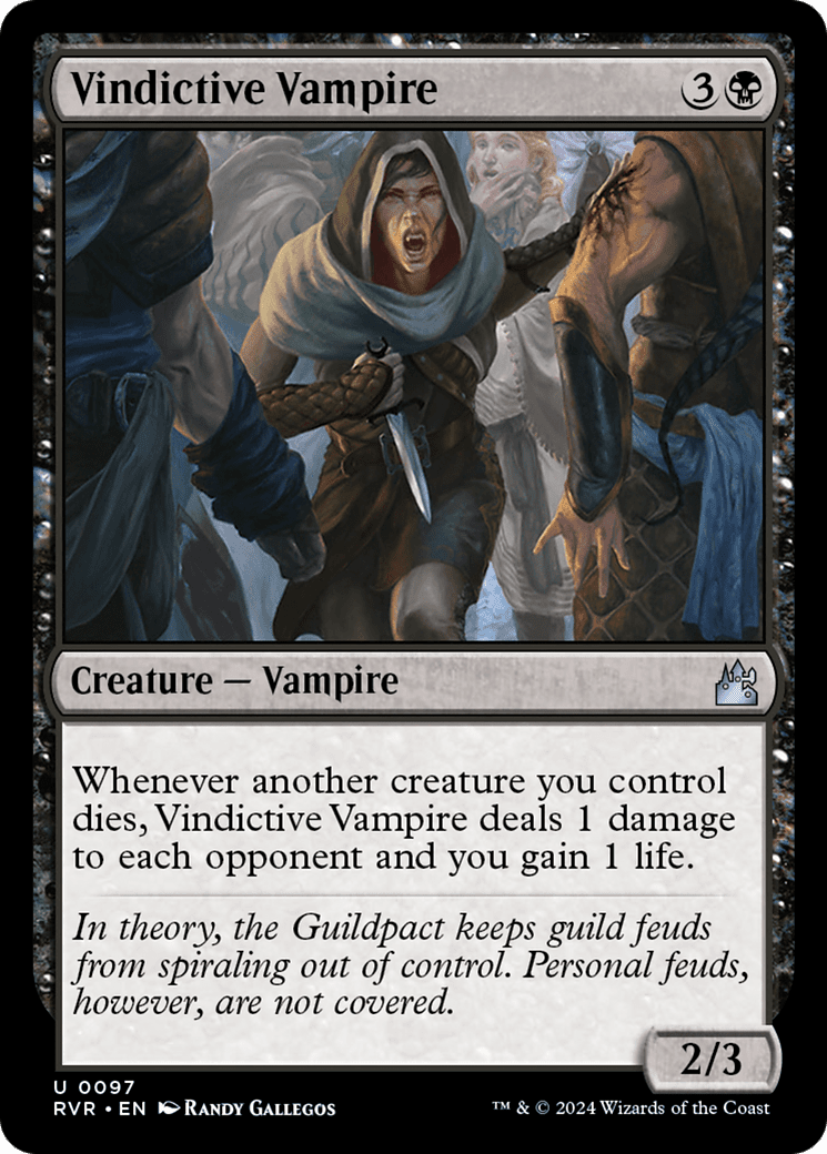 Vindictive Vampire [Ravnica Remastered] Foil