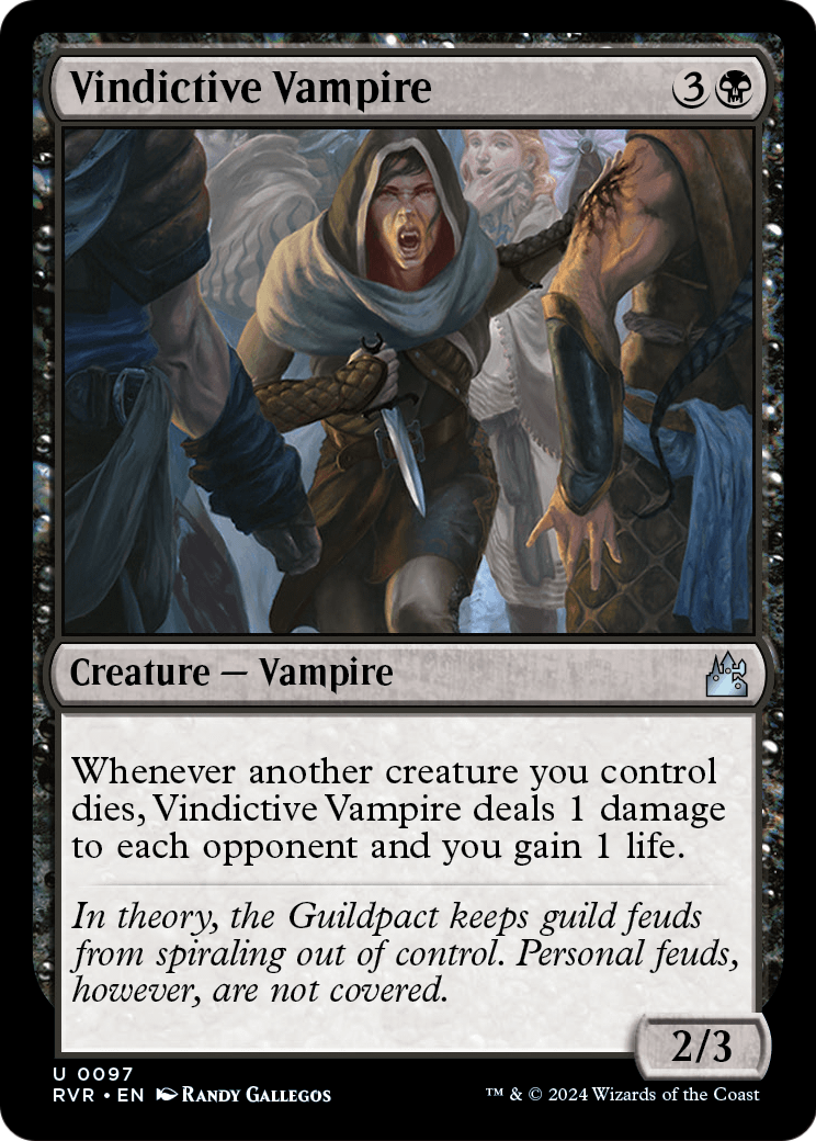 Vindictive Vampire [Ravnica Remastered] Foil