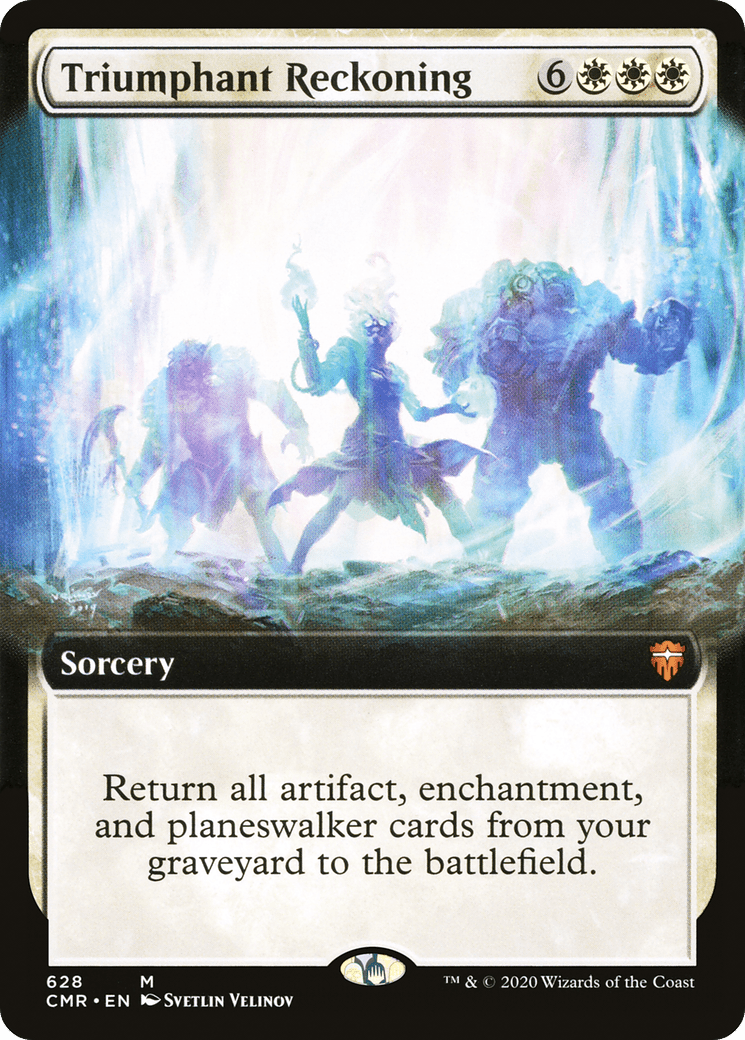 Triumphant Reckoning (Extended Art) [Commander Legends] Foil