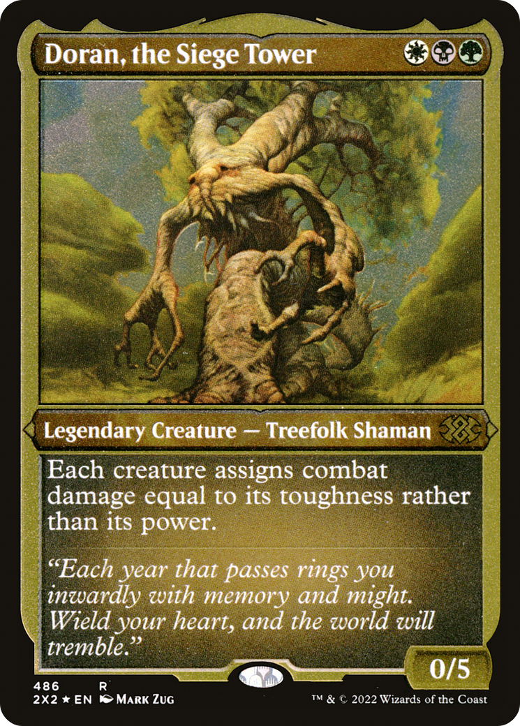 Doran, the Siege Tower (Foil Etched) |  Foil (486) [Double Masters 2022]