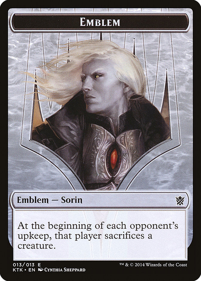 Sorin, Solemn Visitor Emblem 13/13 (Khans of Tarkir) 