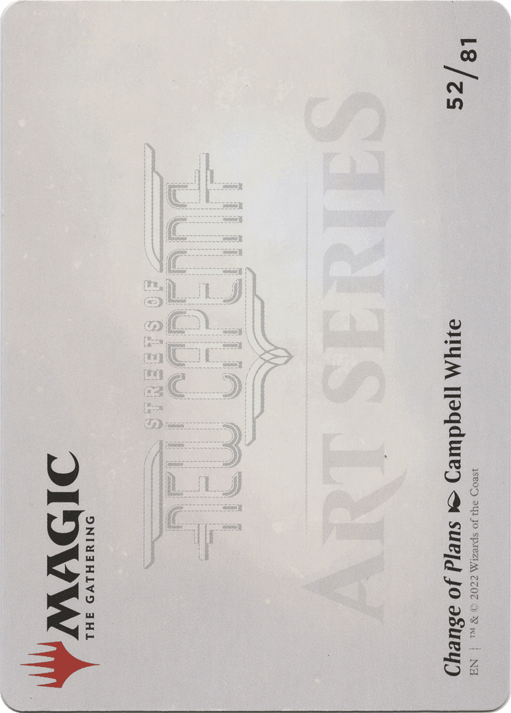 Change of Plans // Change of Plans (ASNC-052) - New Capenna Art Series (Borderless) Foil