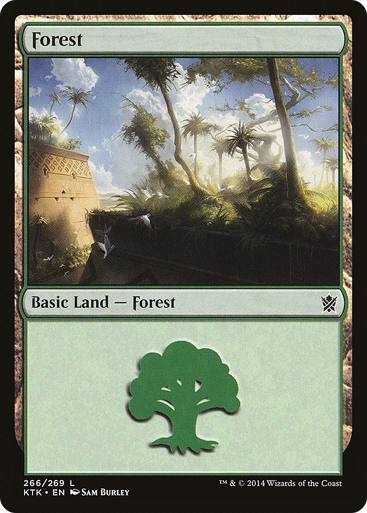 Forest (266) [Khans of Tarkir] Foil