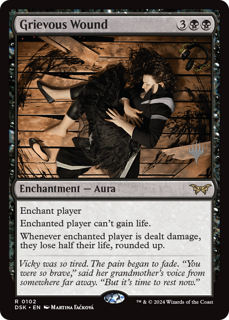 Grievous Wound [Duskmourn: House of Horror Promos] Foil