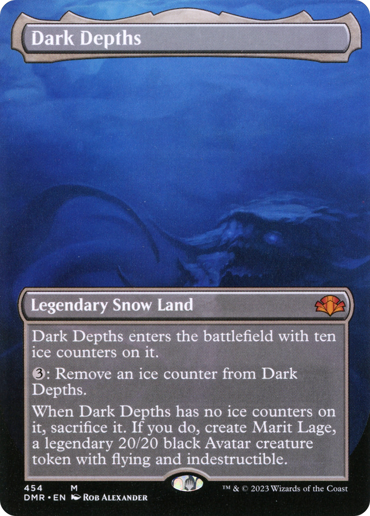 Dark Depths (Borderless Alternate Art) [Dominaria Remastered] Foil