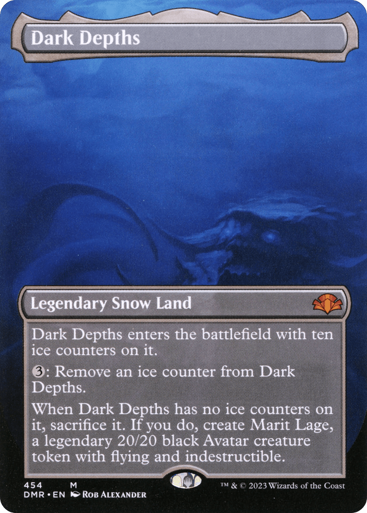 Dark Depths (Borderless Alternate Art) [Dominaria Remastered] Foil