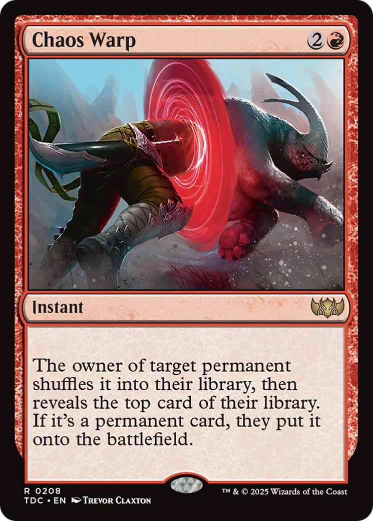 Chaos Warp (208) [Commander: Tarkir: Dragonstorm]