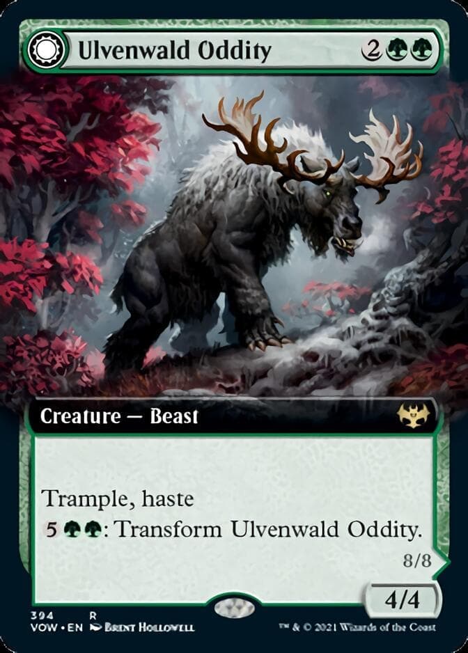 Ulvenwald Oddity // Ulvenwald Behemoth (Extended Art) [Innistrad: Crimson Vow] Foil