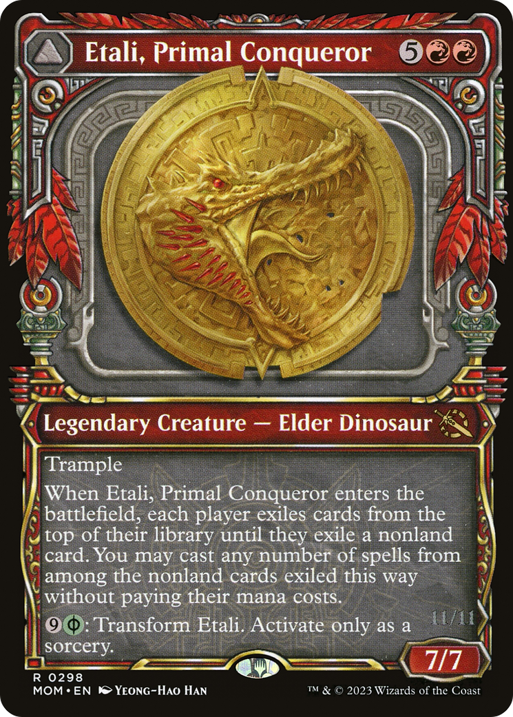 Etali, Primal Conqueror // Etali, Primal Sickness (Showcase Planar Booster Fun) [March of the Machine] Foil