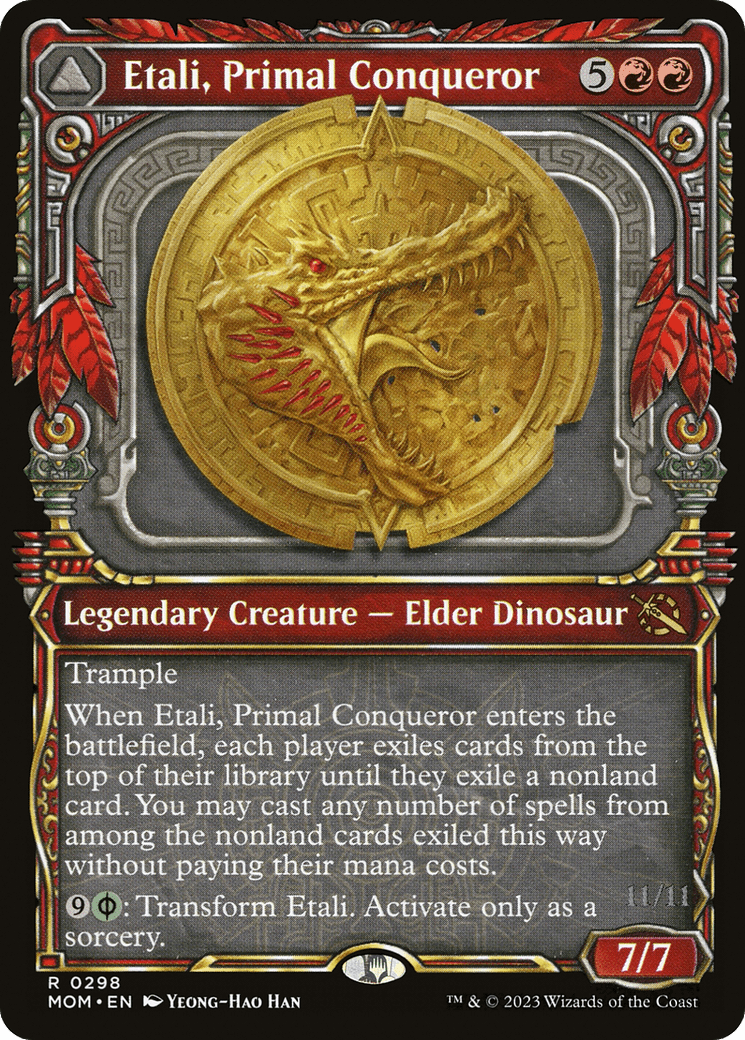 Etali, Primal Conqueror // Etali, Primal Sickness (Showcase Planar Booster Fun) [March of the Machine] Foil