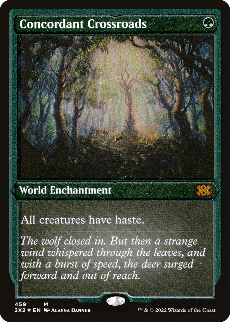 Concordant Crossroads (2X2-459) - Double Masters 2022 Etched Foil