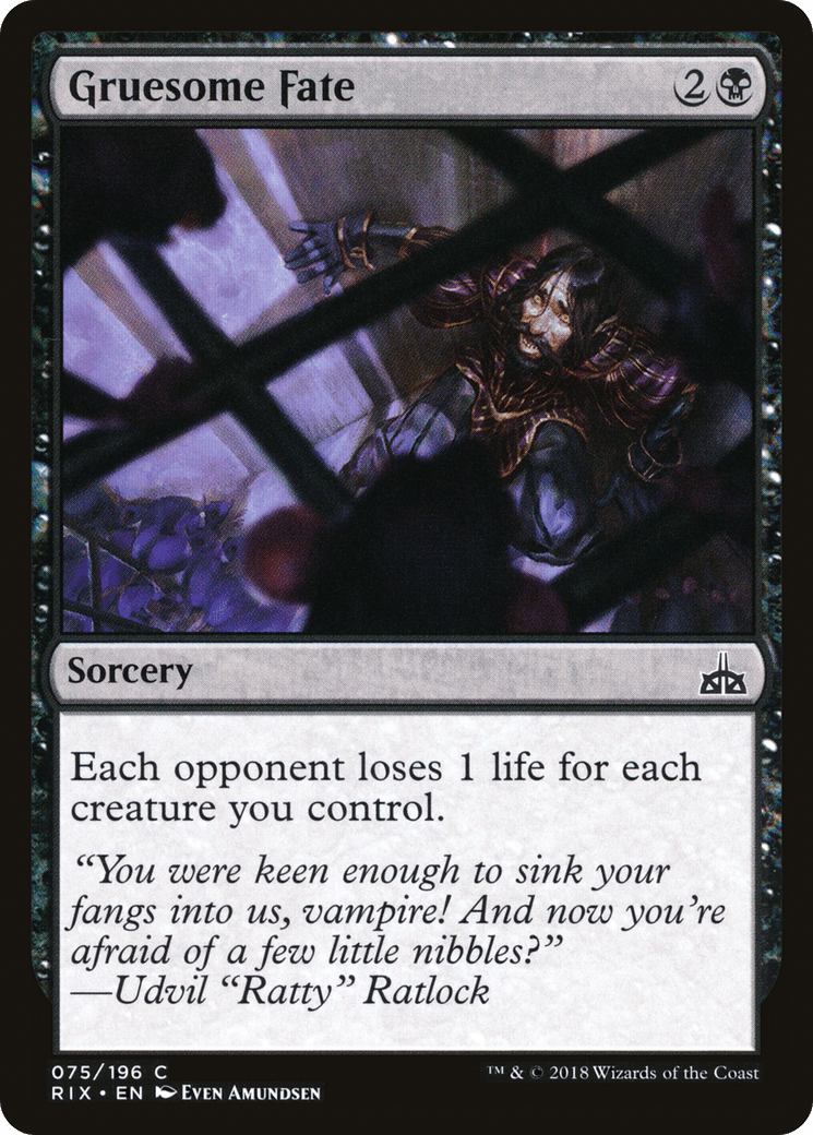 Gruesome Fate [Rivals of Ixalan] Foil