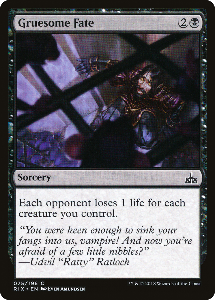 Gruesome Fate [Rivals of Ixalan] Foil