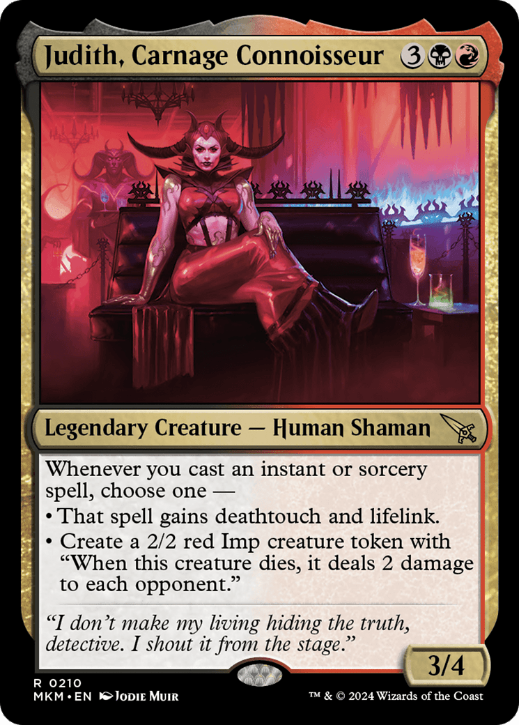 Judith, Carnage Connoisseur [Murders at Karlov Manor] Foil