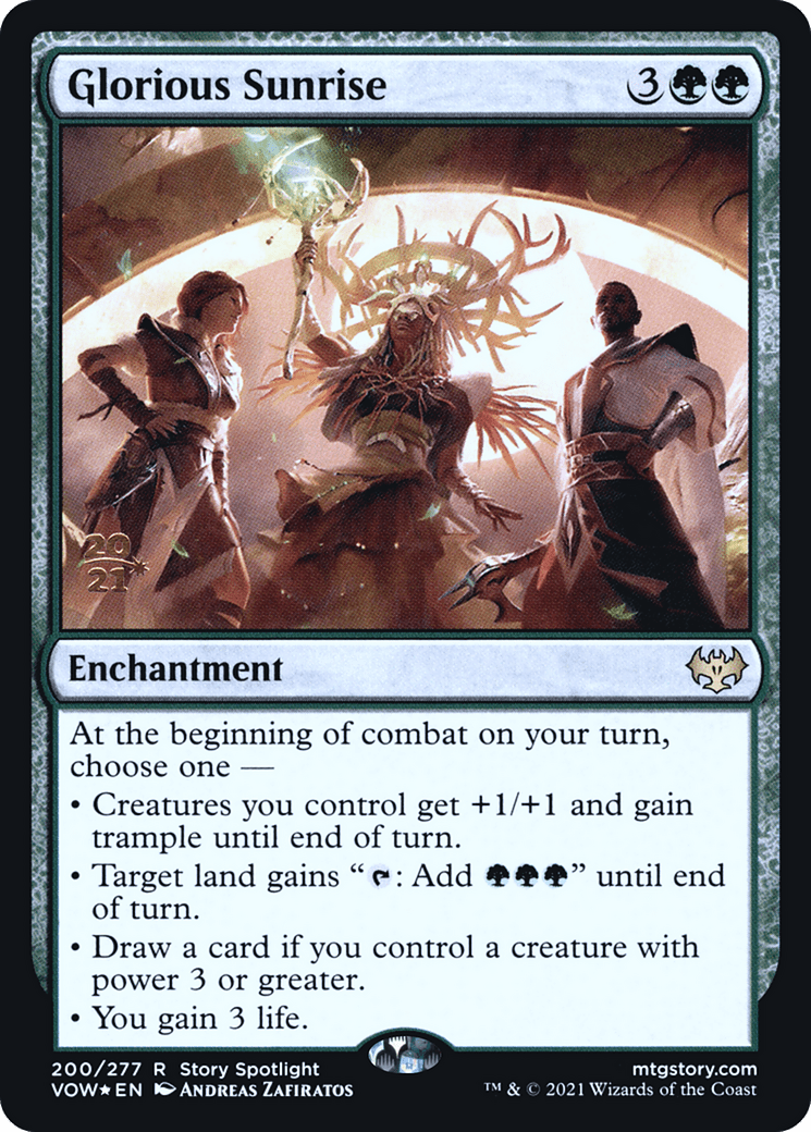 Glorious Sunrise [Innistrad: Crimson Vow Prerelease Promos]