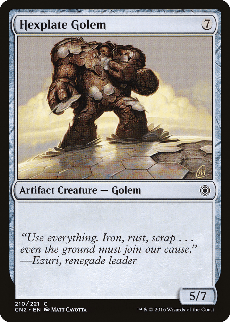 Hexplate Golem [Conspiracy: Take the Crown] Foil