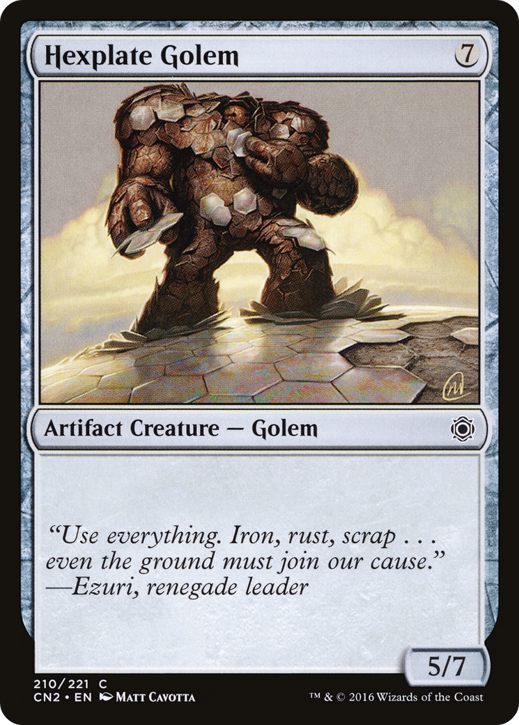 Hexplate Golem [Conspiracy: Take the Crown] Foil