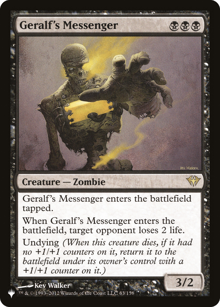 Geralf's Messenger |  (DKA-63) [The List]