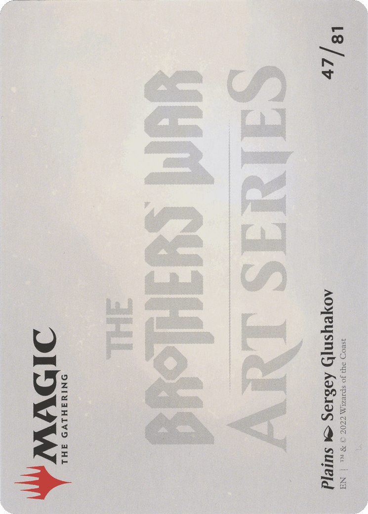 Plains // Plains (ABRO-047) - The Brothers' War Art Series (Borderless)