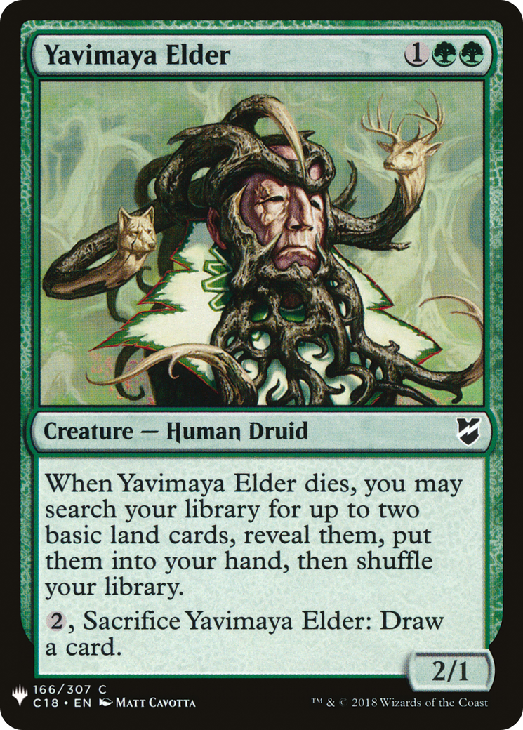 Yavimaya Elder |  (C18-166) [The List]