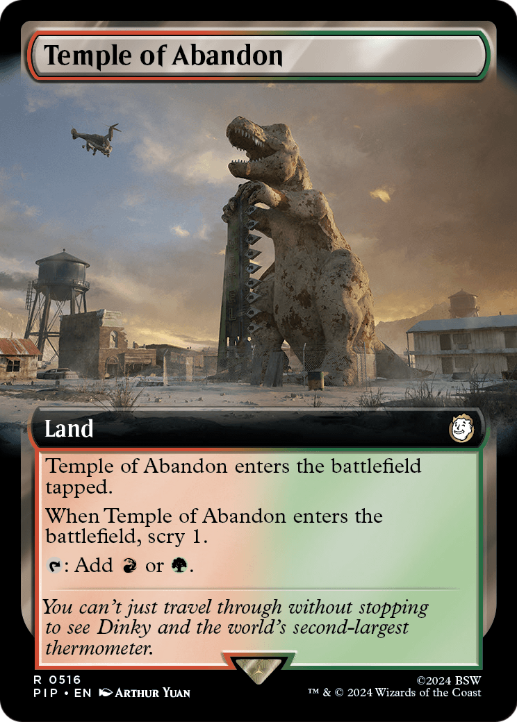 Temple of Abandon (Extended Art) [Fallout] Foil