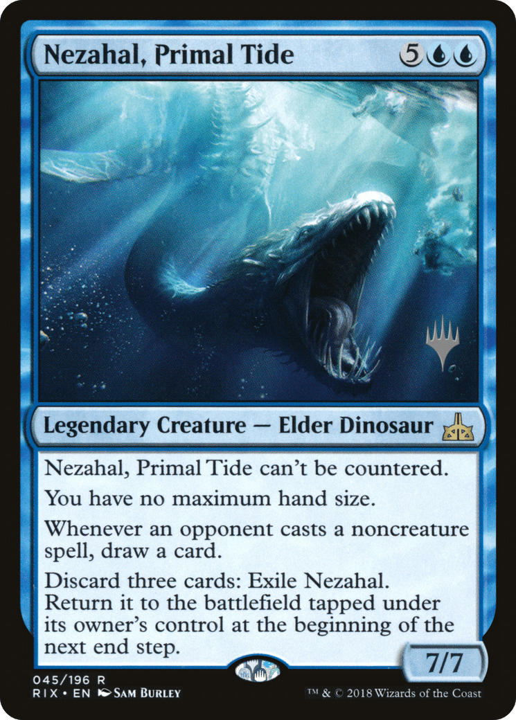 Nezahal, Primal Tide (Promo Pack) [Rivals of Ixalan Promos] Foil