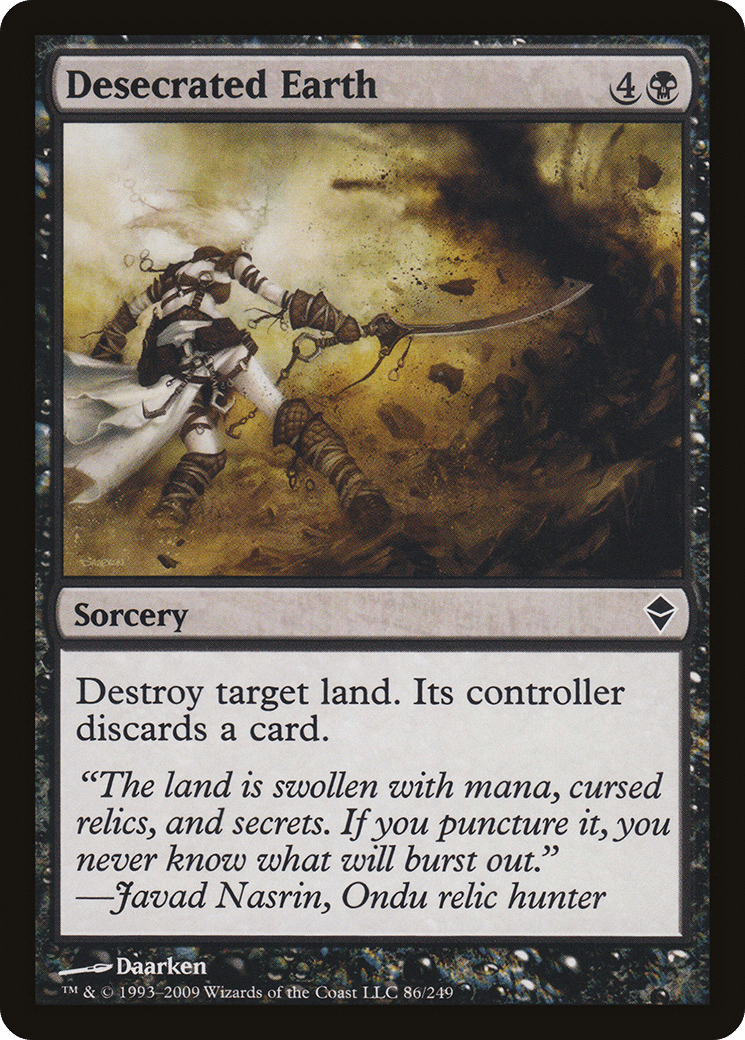 Desecrated Earth [Zendikar] Foil