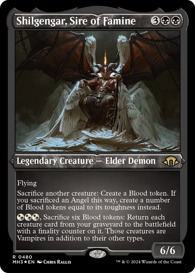 Shilgengar, Sire of Famine (MH3-480) - Modern Horizons 3 Etched Foil