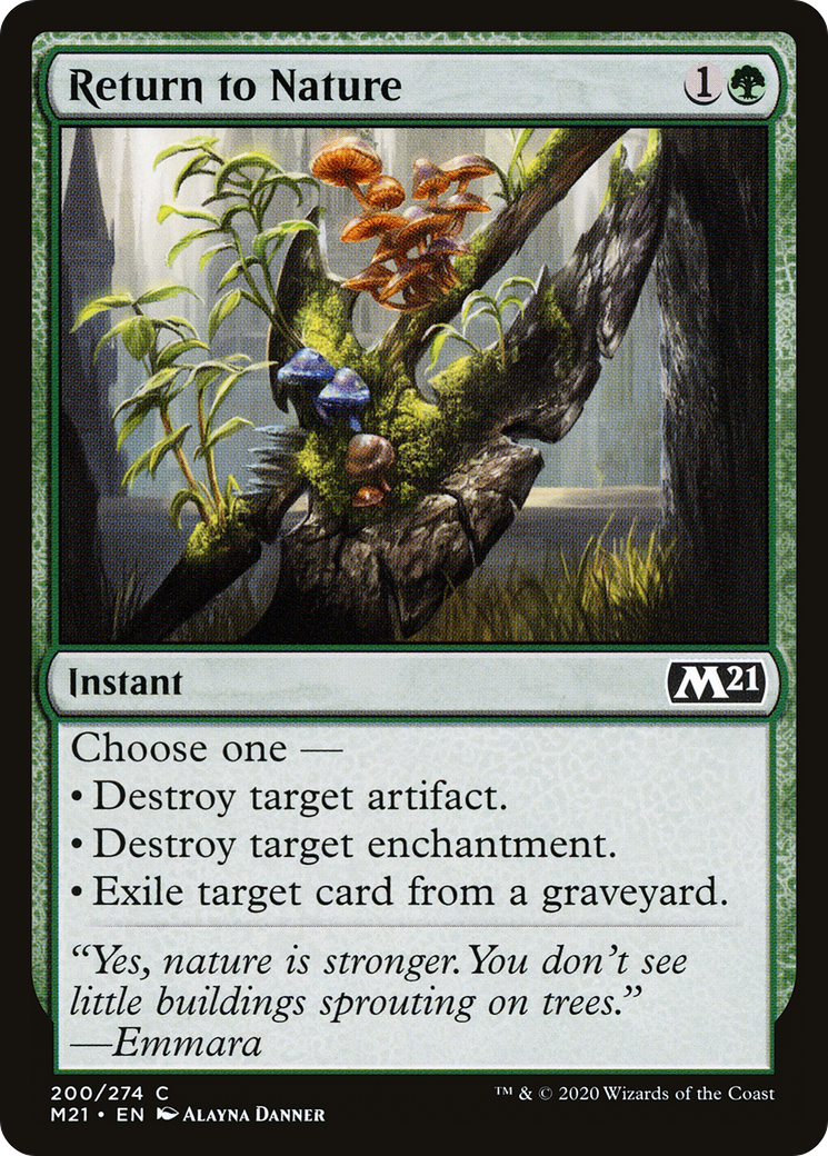 Return to Nature [Core Set 2021] Foil