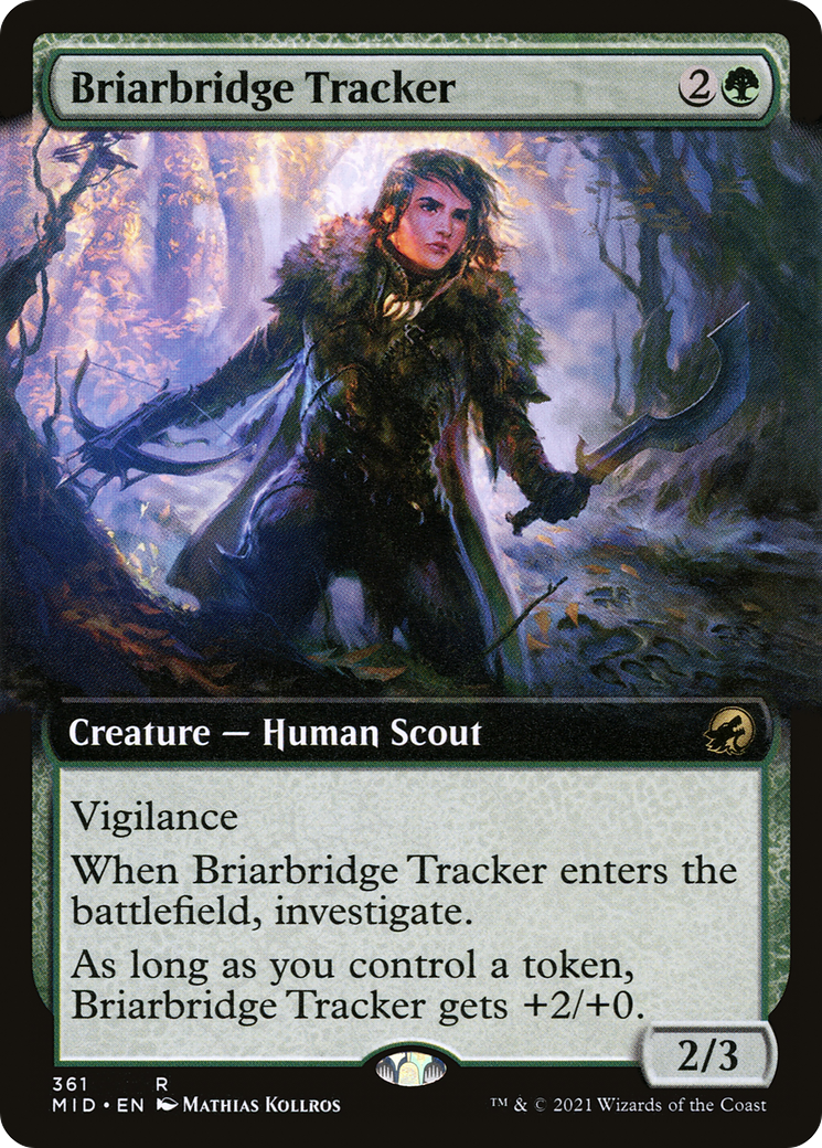 Briarbridge Tracker (Extended Art) [Innistrad: Midnight Hunt] Foil