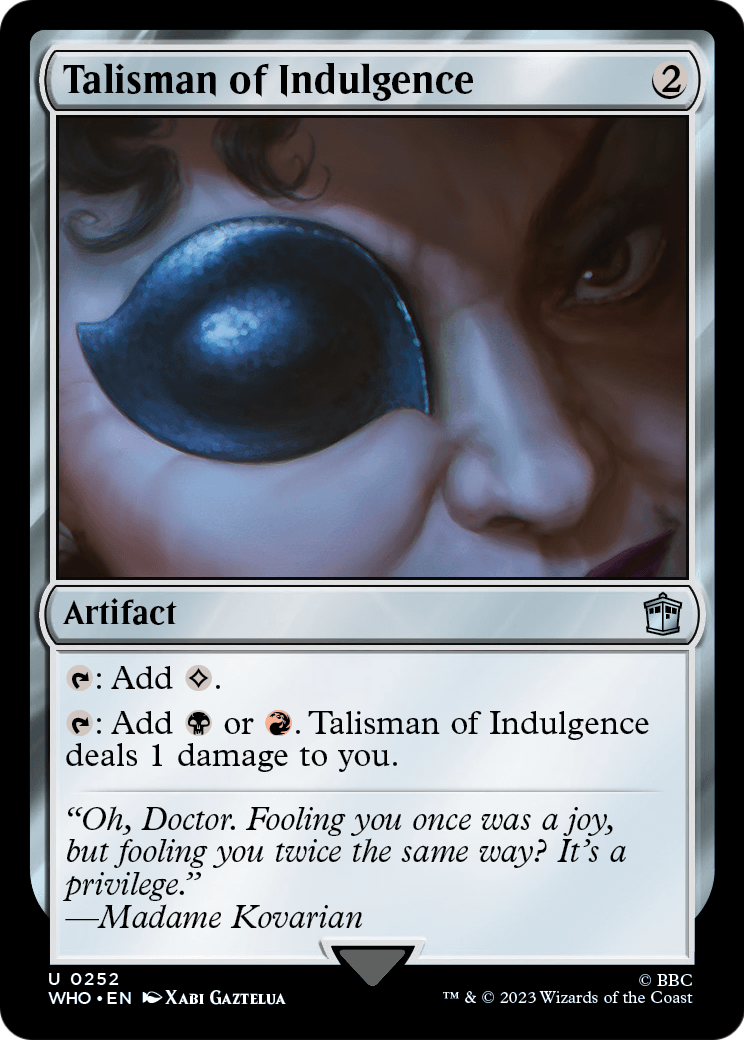 Talisman of Indulgence [Doctor Who] Foil