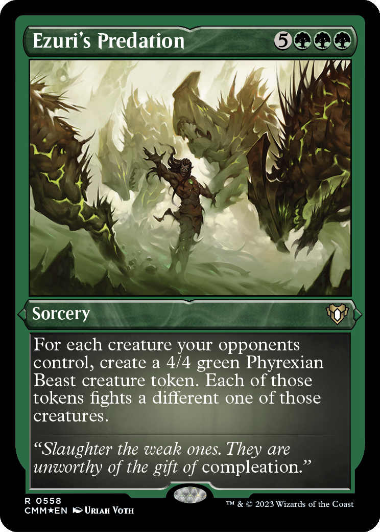 Ezuri's Predation (CMM-558) - Commander Masters Etched Foil