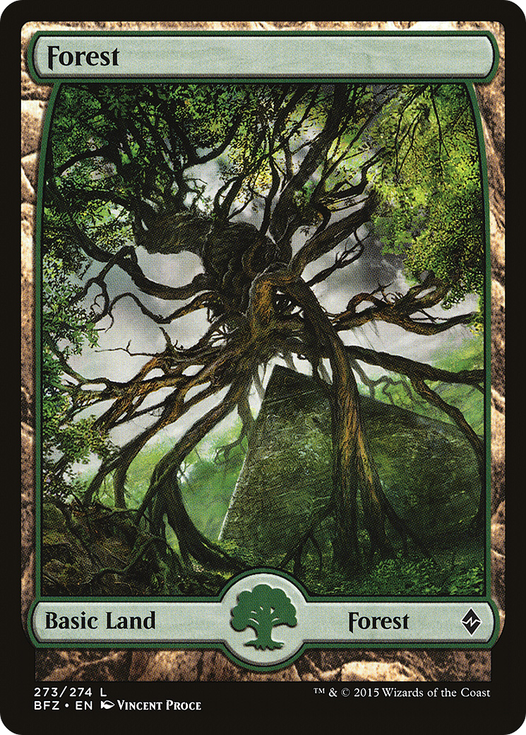 Forest (273) (Full Art) [Battle for Zendikar] Foil