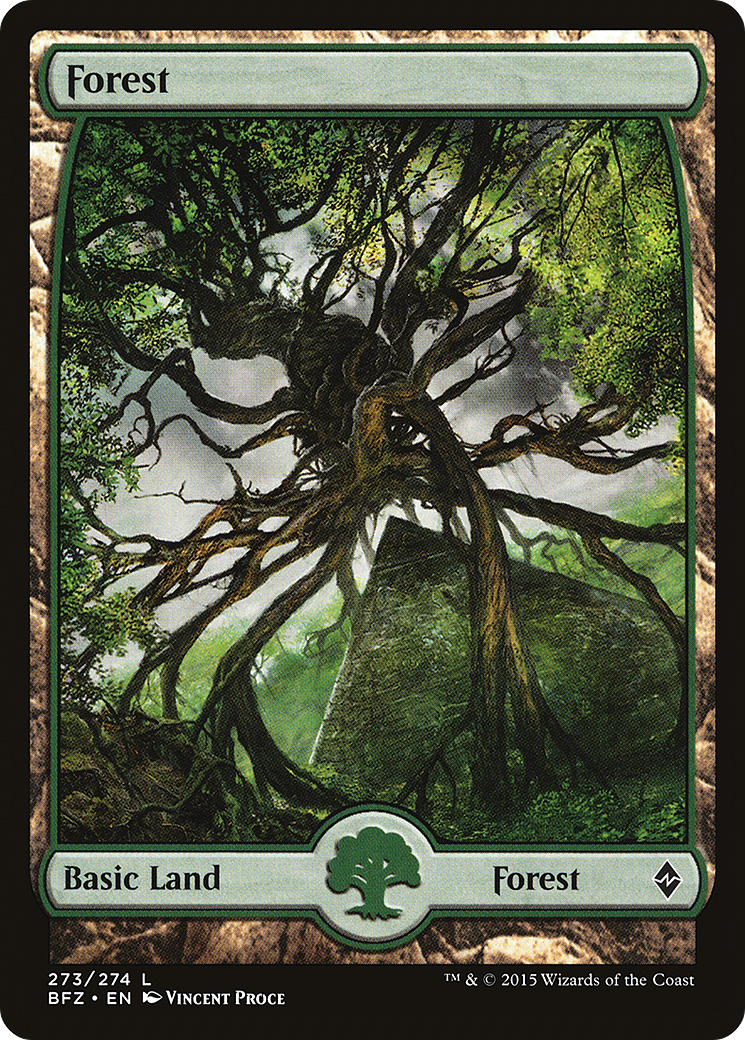 Forest (273) (Full Art) [Battle for Zendikar] Foil