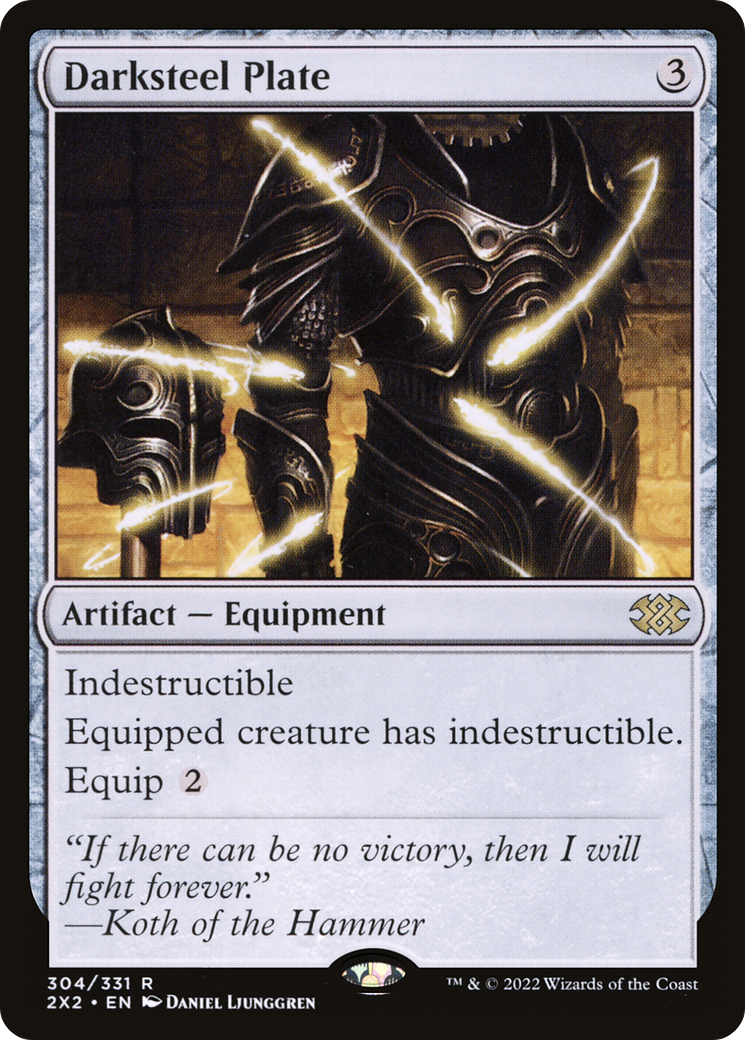 Darksteel Plate [Double Masters 2022] Foil