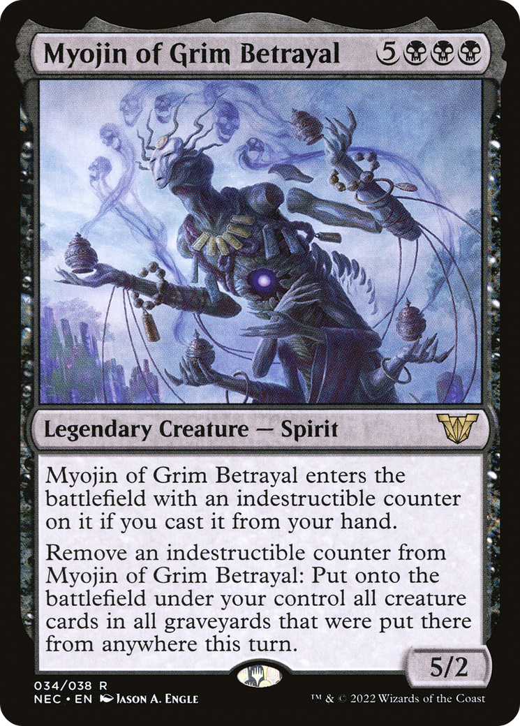 Myojin of Grim Betrayal [Kamigawa: Neon Dynasty Commander] Foil