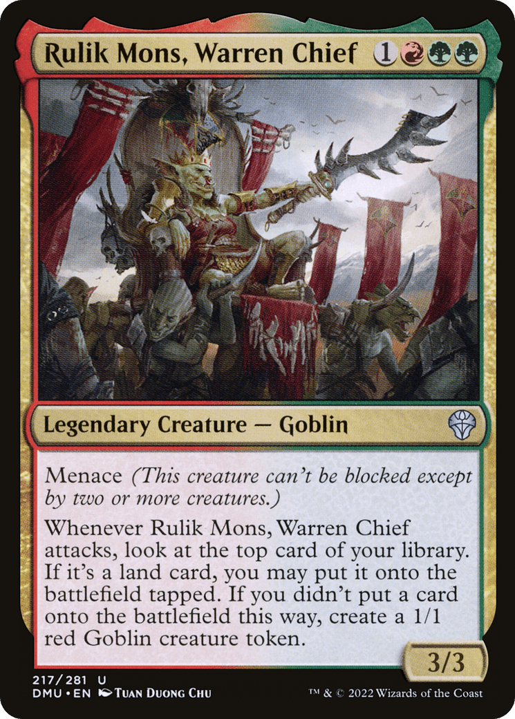 Rulik Mons, Warren Chief [Dominaria United] Foil